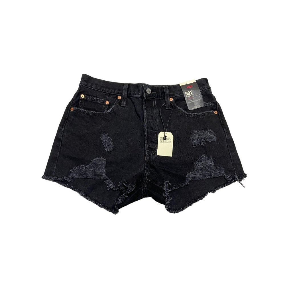 NWT Levi’s 501 Original Black Jean Short-sz 29 - Picture 3 of 11